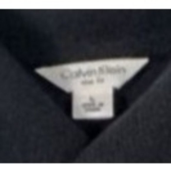 calvin Klein men's black pullover sweater long sleeve size Large button neck - Picture 6 of 8